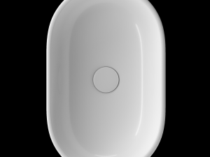 tabletop washbasin in rounded rectangle shape modeled in 3ds max 3D Модель