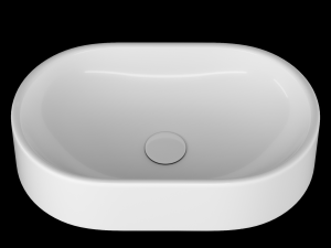 tabletop washbasin in rounded rectangle shape modeled in 3ds max 3D Модель