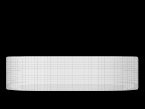tabletop washbasin in rounded rectangle shape modeled in 3ds max 3D Модель
