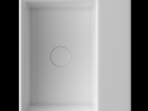 table top wash basin in rectangle shape modeled in 3ds max 3D Model
