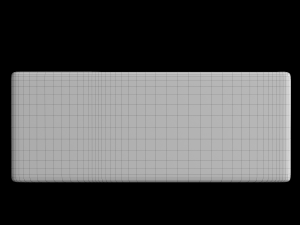 table top wash basin in rectangle shape modeled in 3ds max 3D Model
