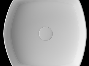 table top wash basin in rounded square shape modeled in 3ds max 3D Модель