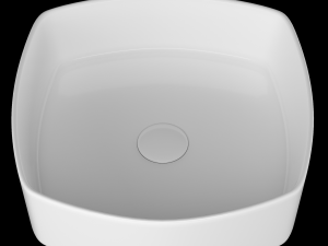 table top wash basin in rounded square shape modeled in 3ds max 3D Модель
