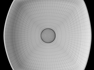 table top wash basin in rounded square shape modeled in 3ds max 3D Модель