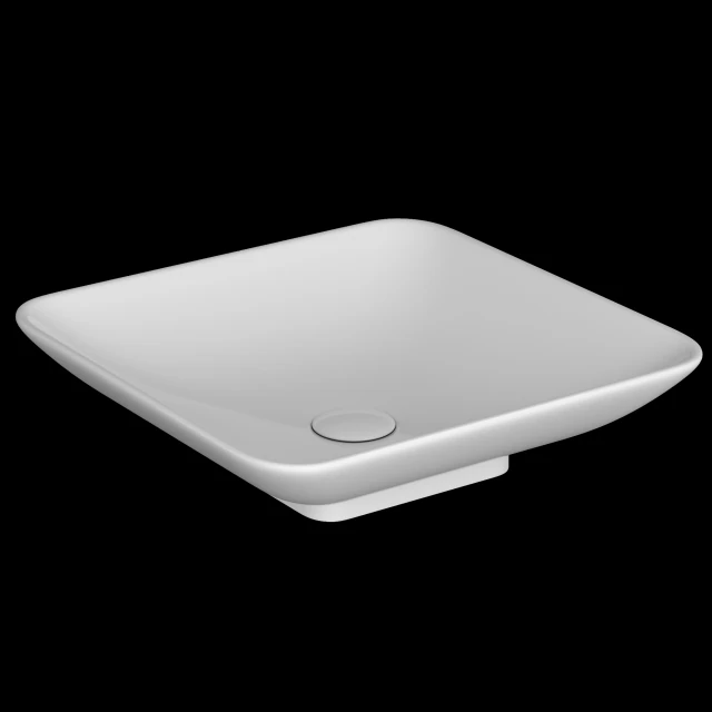 Umywalka stołowa w kształcie kwadratu modelowana w 3ds max Model 3D .c4d .max .obj .3ds .fbx .stl .blend 