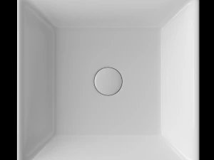 table top wash basin in square shape modeled in 3ds max 3D Model