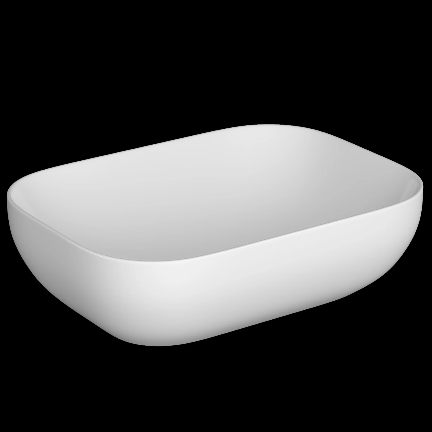 tabletop washbasin in rounded rectangle shape modeled in 3ds max 3D Model .c4d .max .obj .3ds .fbx .stl .blend 