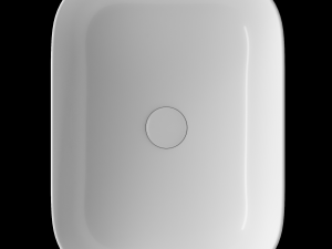 tabletop washbasin in rounded rectangle shape modeled in 3ds max Modèle 3D