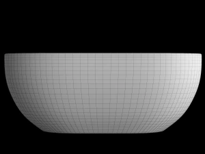 tabletop washbasin in rounded rectangle shape modeled in 3ds max 3D Model