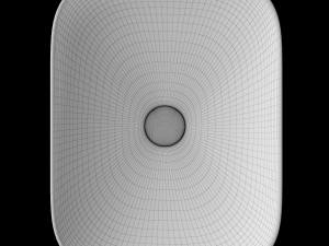 tabletop washbasin in rounded rectangle shape modeled in 3ds max Modèle 3D