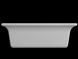 table top wash basin in rectangle shape modeled in 3ds max Modèle 3D