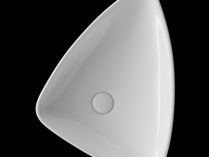 table top wash basin in triangle shape modeled in 3ds max Model 3D