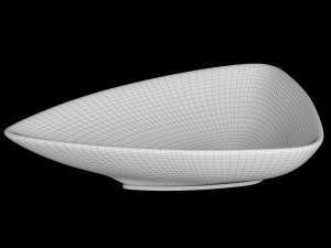 table top wash basin in triangle shape modeled in 3ds max Model 3D