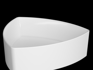table top wash basin in triangle shape modeled in 3ds max Modello 3D