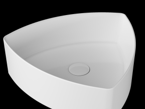 table top wash basin in triangle shape modeled in 3ds max 3D 모델