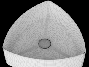 table top wash basin in triangle shape modeled in 3ds max 3D 모델