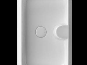 tabletop basin in rounded rectangle shape modeled in 3ds max 3D Model