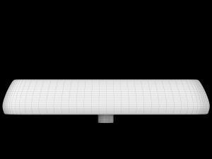 tabletop basin in rounded rectangle shape modeled in 3ds max 3D Model