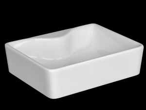 table top wash basin in rectangle shape modeled in 3ds max 3Dモデル