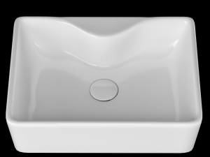 table top wash basin in rectangle shape modeled in 3ds max 3D Model