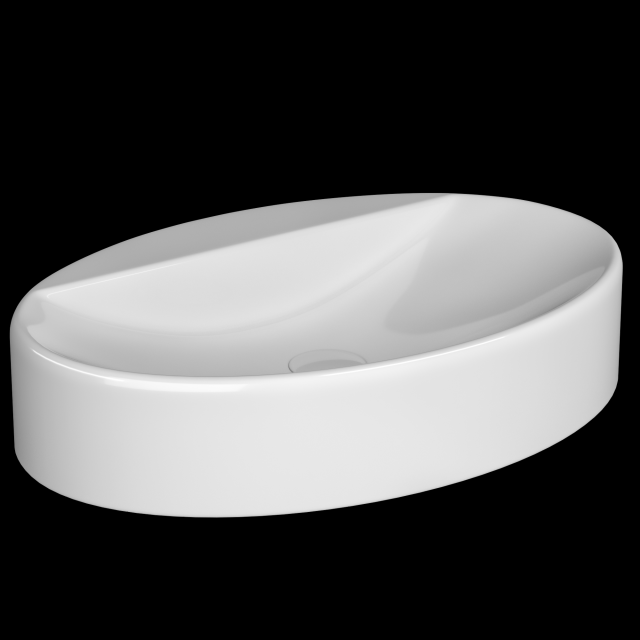 table top wash basin in oval shape modeled in 3ds max 3D Модель .c4d .max .obj .3ds .fbx .stl .blend 