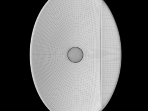 table top wash basin in oval shape modeled in 3ds max 3D Модель