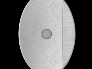 table top wash basin in oval shape modeled in 3ds max 3D Model