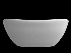table top basin in rounded rectangle shape modeled in 3ds max Modèle 3D