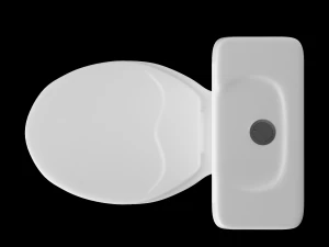 two piece ewc s trap toilet modeled in 3ds max 3D Model