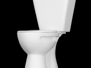 two piece ewc s trap toilet modeled in 3ds max 3D Model