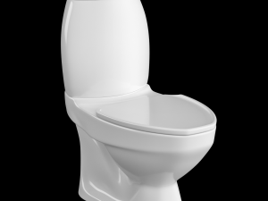 two piece ewc toilet modeled in 3ds max 3D Модель
