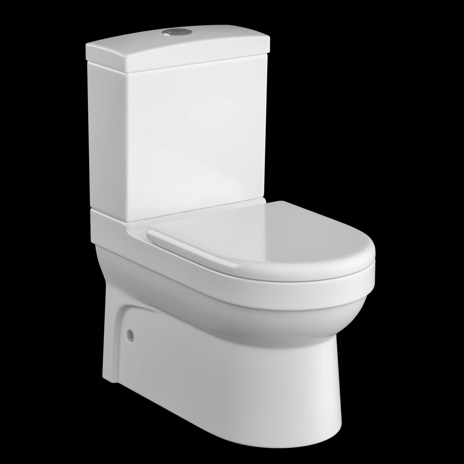 two piece ewc toilet modeled in 3ds max 3D Model .c4d .max .obj .3ds .fbx .stl .blend 
