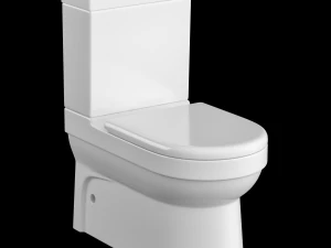 3डीएस मैक्स में निर्मित दो पीस ईडब्ल्यूसी शौचालय 3D मॉडल