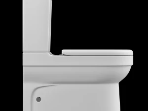 two piece ewc toilet modeled in 3ds max 3D Model