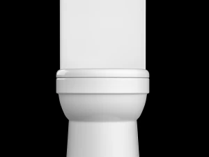 two piece ewc toilet modeled in 3ds max 3D Model