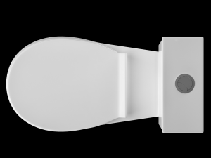 two piece oval shape ewc toilet modeled in 3ds max 3Dモデル