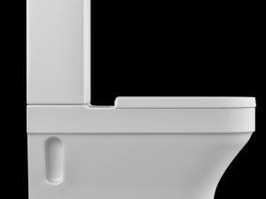 two piece ewc toilet modeled in 3ds max Model 3D