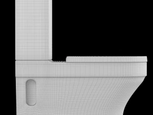 Banheiro ewc de duas pe&ccedil;as modelado em 3ds max Modelo 3D