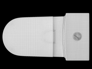 Banheiro ewc de duas pe&ccedil;as modelado em 3ds max Modelo 3D