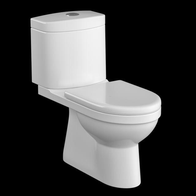 two piece ewc toilet modeled in 3ds max 3D मॉडल .c4d .max .obj .3ds .fbx .stl .blend