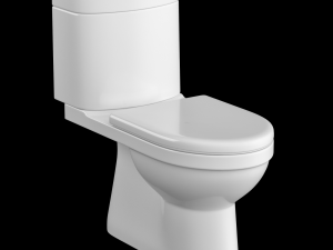 two piece ewc toilet modeled in 3ds max 3D मॉडल
