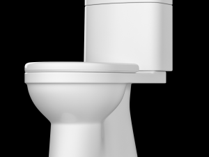 two piece ewc toilet modeled in 3ds max 3D मॉडल