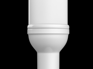 two piece ewc toilet modeled in 3ds max 3D मॉडल