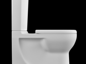 two piece ewc toilet modeled in 3ds max 3D Model