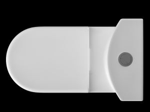 two piece ewc toilet modeled in 3ds max 3D Model