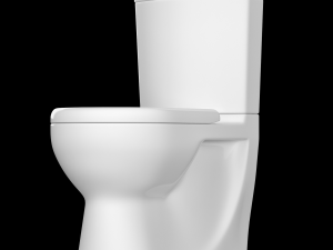 two piece ewc toilet modeled in 3ds max 3D Model
