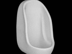 urinal modeled in 3ds max 3D Model