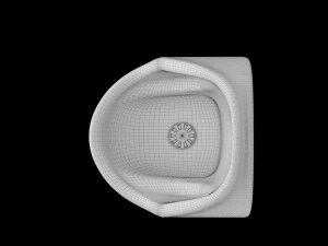 urinal modeled in 3ds max 3D Model