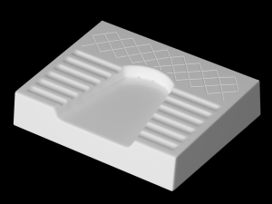 squatting urinal modeled in 3ds max 3D 模型