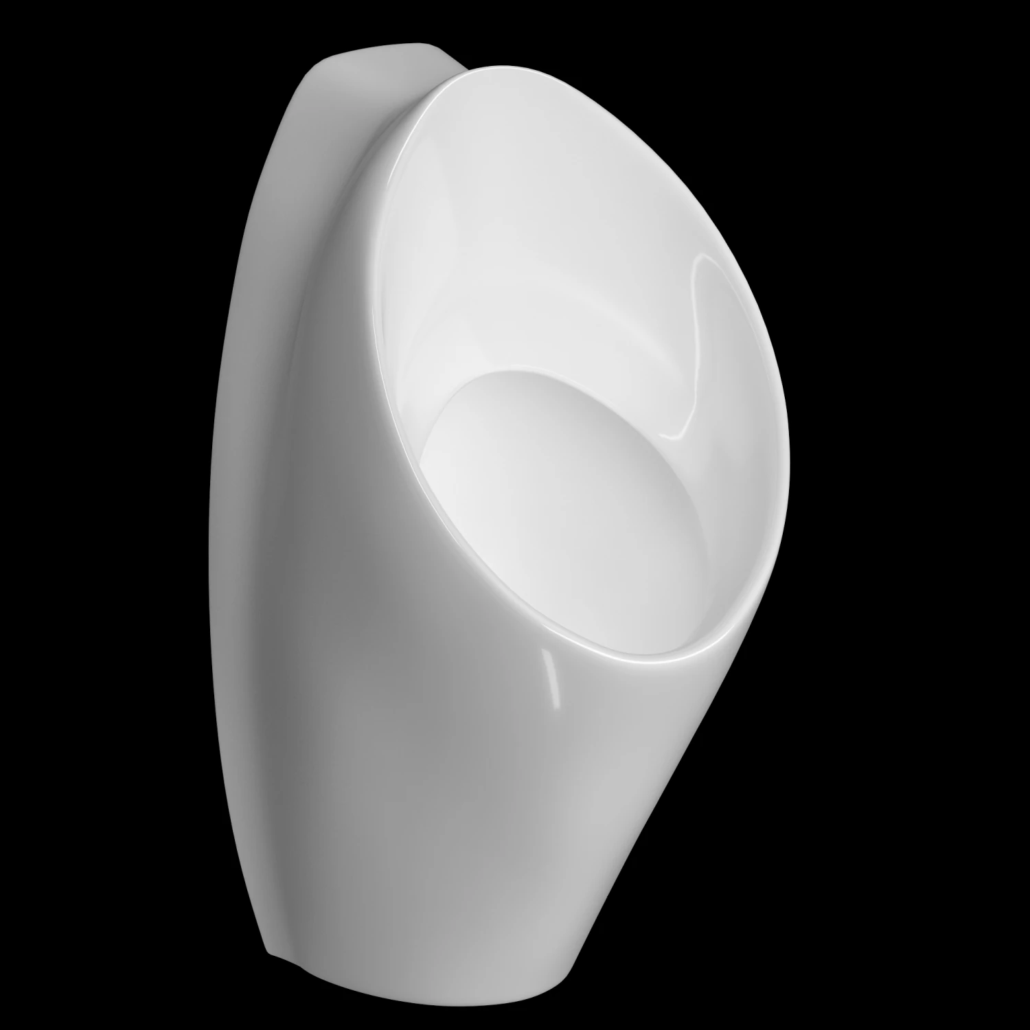 urinal oval shape modeled in 3ds max 3D Model .c4d .max .obj .3ds .fbx .stl .blend 